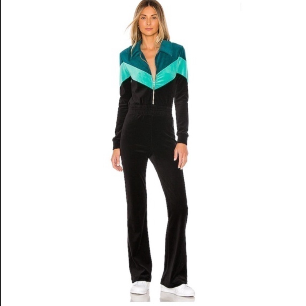 Wildfox Couture Kenna Velour Jumpsuit Size Xs